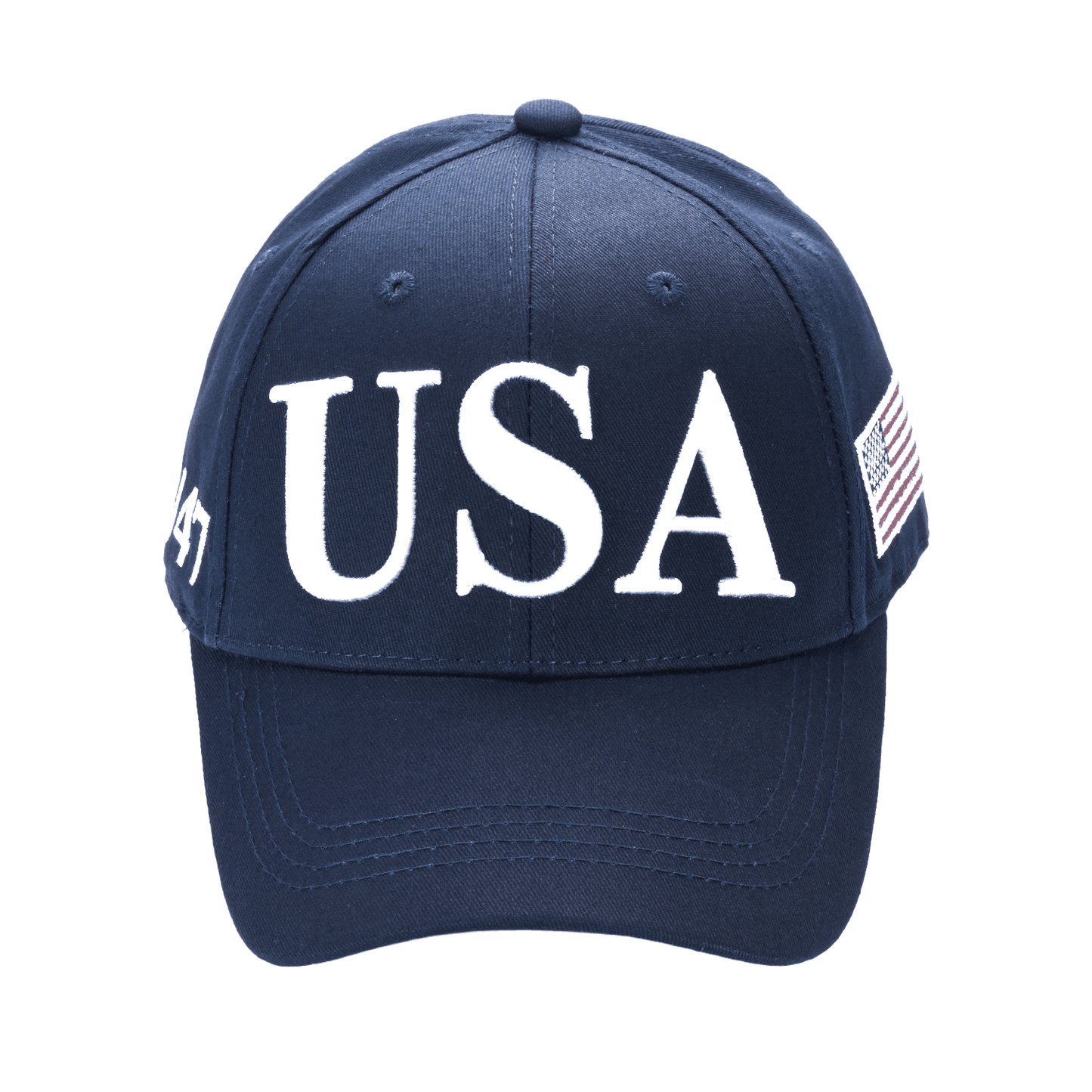 USA Premium Cotton Twill Patriot Cap – American Flag Dad Hat, Embroidered Hat
