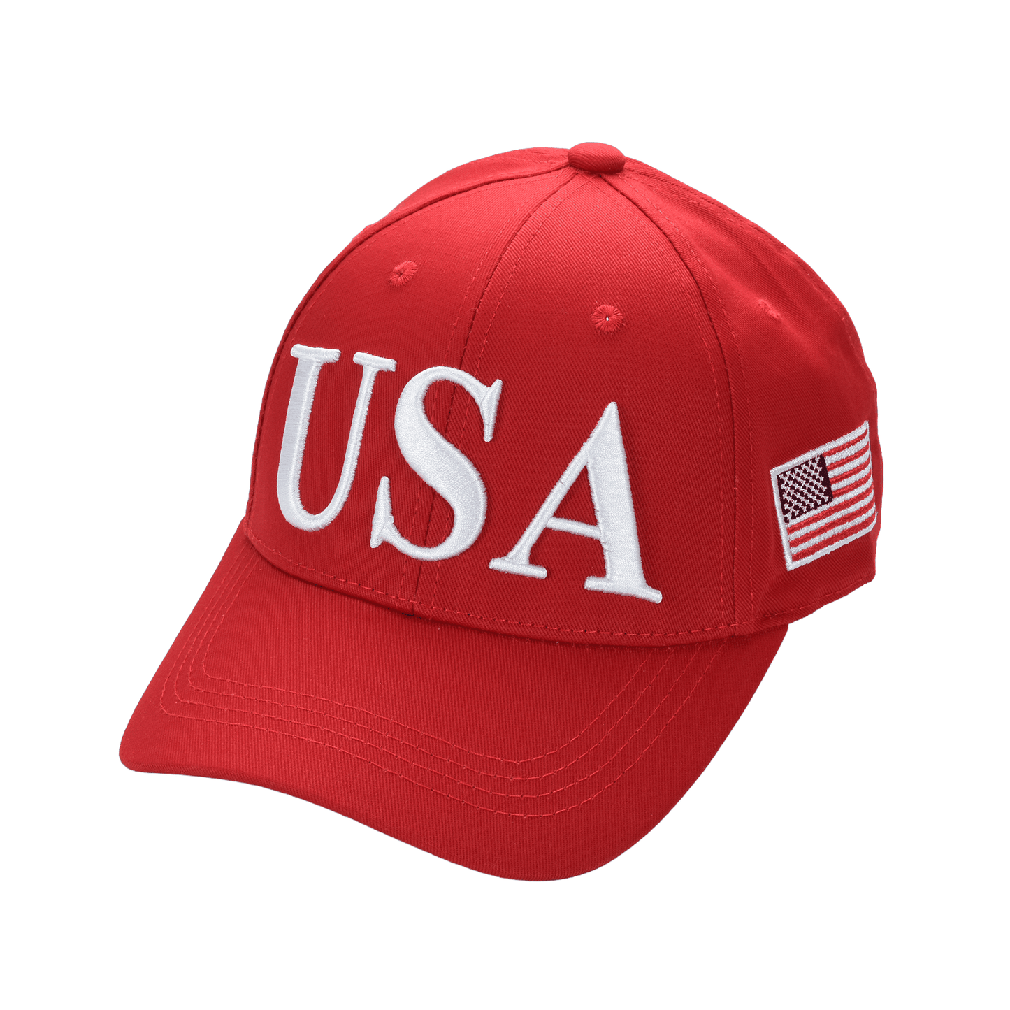 USA Premium Cotton Twill Patriot Cap – American Flag Dad Hat, Embroidered Hat
