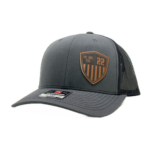 We Are The 22 Cap, Richardson 112, Leather Patch in Left Panel