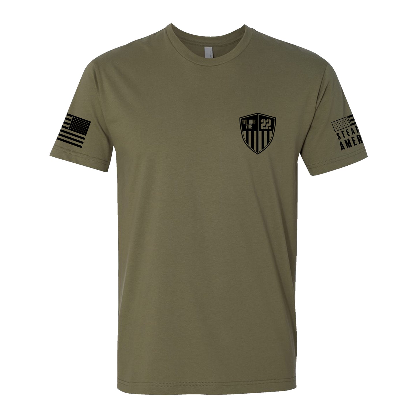 We Are The 22 / The Storm Will Pass, Short Sleeve, O.D. Green