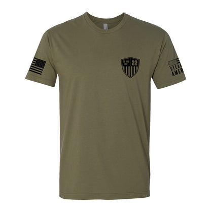 We Are The 22 / The Storm Will Pass, Short Sleeve, O.D. Green