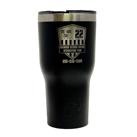 We Are The 22 Tumbler, 30 oz., Matte Black