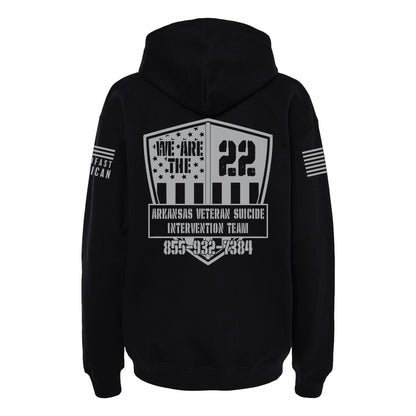 We Are The 22, SoftStyle Hoodie, Black