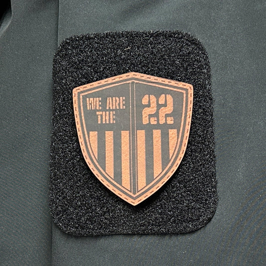 We Are The 22 Patch, Leather / Velcro