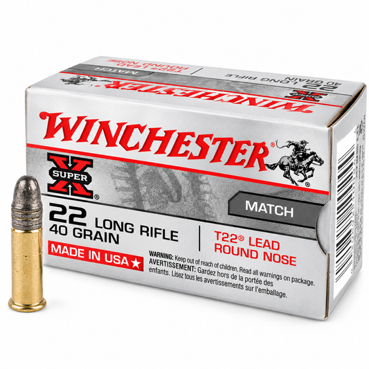 .22 Long Rifle | Winchester XT22LR | 40 gr. | T22® LRN | Super-X® Match | 50 Rounds