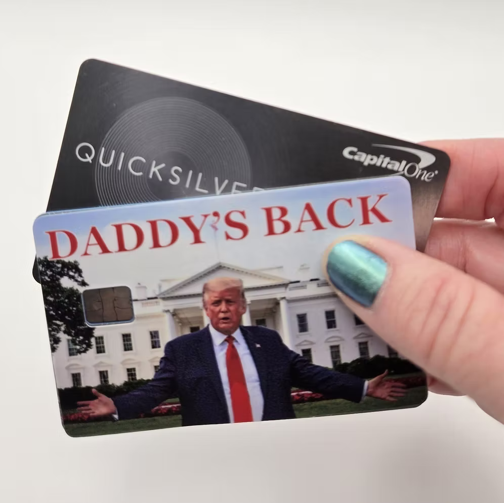 Daddy's Back Credit Card Cover