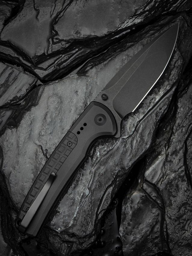CIVIVI Sentinel Strike II C22025D-1 folding knife clip-side lifestyle view with black Nitro-V blade