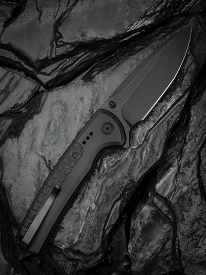 CIVIVI Sentinel Strike II C22025D-1 folding knife clip-side lifestyle view with black Nitro-V blade