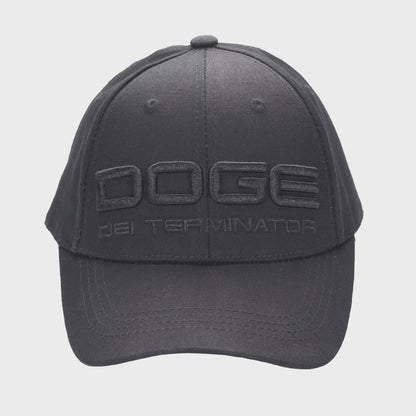 DOGE “Department of Government Efficiency” Cap ‒ Black / Musk-Ramaswamy Embroidery