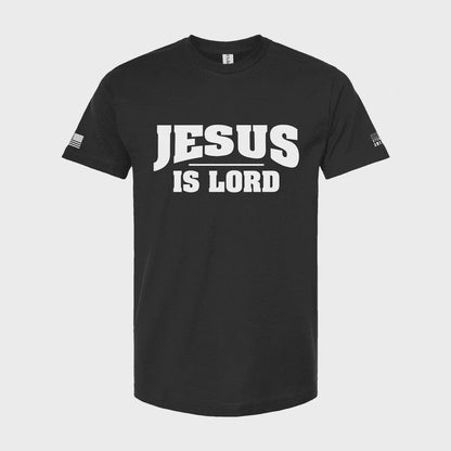 Jesus Is Lord Christian T-Shirt – Faith Graphic Tee for Men & Women, Inspirational Bible Verse Shirt, Black Cotton Christian Apparel