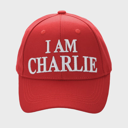 I Am Charlie Embroidered Cap | Patriotic Hat with Hook & Loop Closure – Charlie Kirk