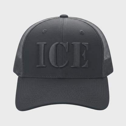 ICE Blackout Trucker Cap | Patriotic Mesh-Back Adjustable Hat