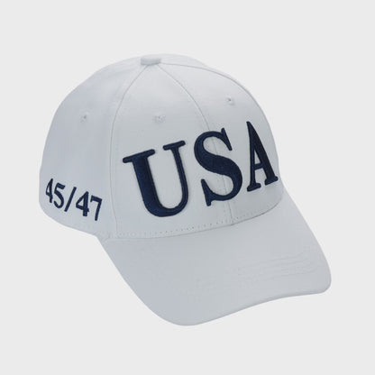 USA Premium Cotton Twill Patriot Cap – American Flag Dad Hat, Embroidered Hat