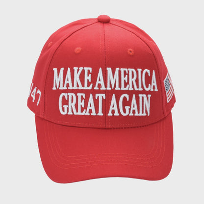Make America Great Again Trump Cap – Classic Red MAGA Dad Hat, Embroidered