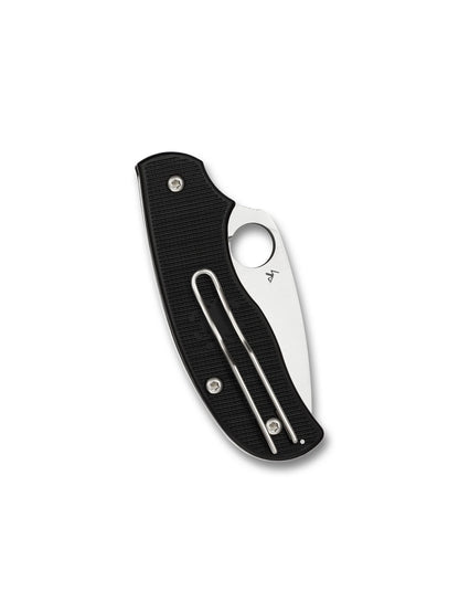 Spyderco Urban C127PBK folding knife closed showing black FRN handle and reversible deep-pocket wire clip
