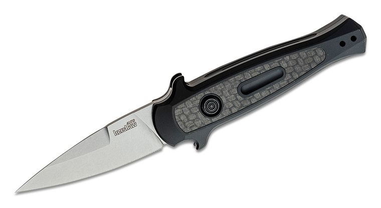 Knife, Kershaw Launch 12 Mini Stiletto Automatic Knife (2.5" Stonewash) 7125